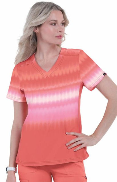 Koi lite reform hot sale ombre scrub top