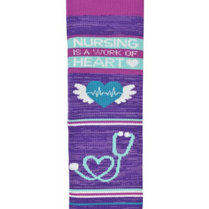Think Medical Nursing is a Work of Heart Fashion Compression Sock - 92008