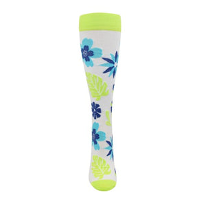 Premium Tropical Floral Fashion Compression Sock - 92084