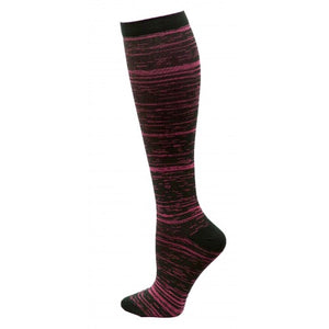 Marled Compression Sock - Dark Pink - 94661