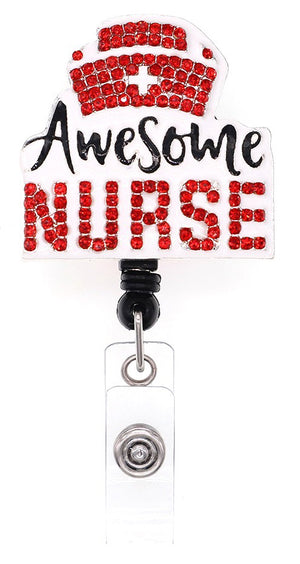 Dazzle Retractable Badge Reel – Awesome Nurse